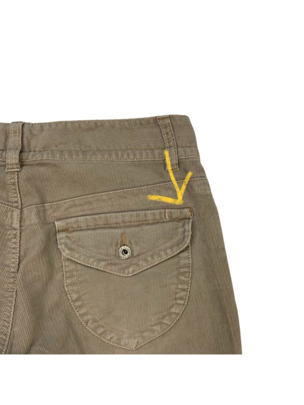Polo Ralph Lauren Wendy Jean Corduroy Pants 6 Tan Bootcut - Picture 7 of 14